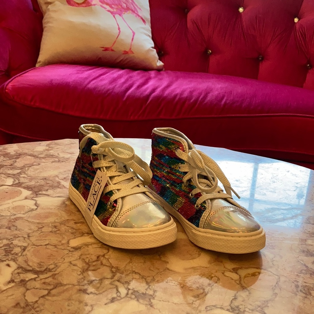 Girls Palace all color high top shoes, size 1